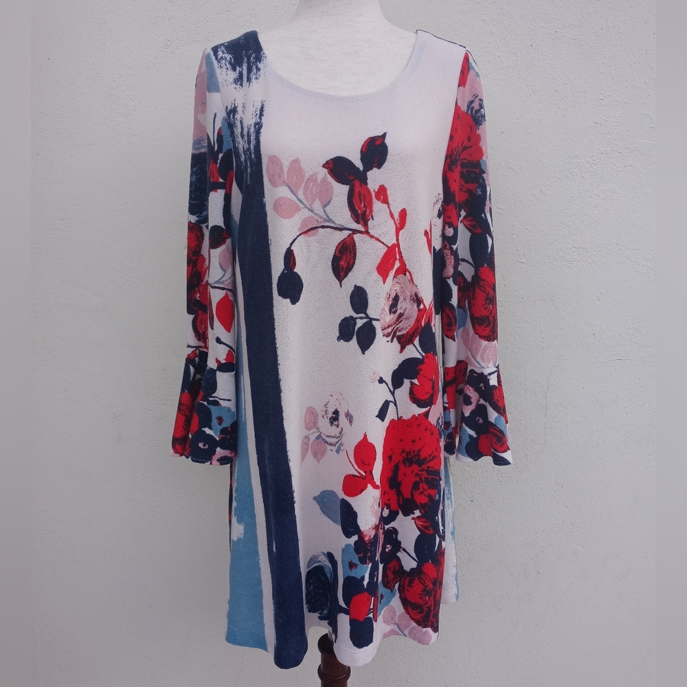 Maeve Anthousia Knit Floral Swing Dress - Picture 3 of 12